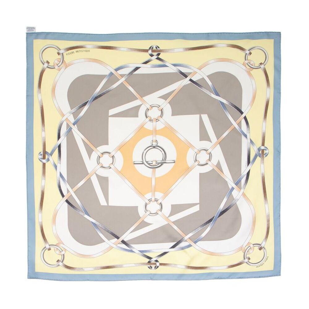 Hermes Silk Figure Artistique 90cm Scarf